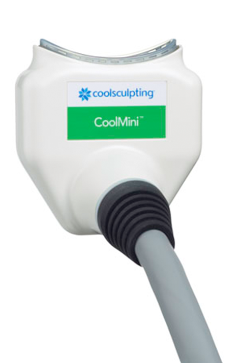 CoolSculpting CoolMini treatment device close-up.