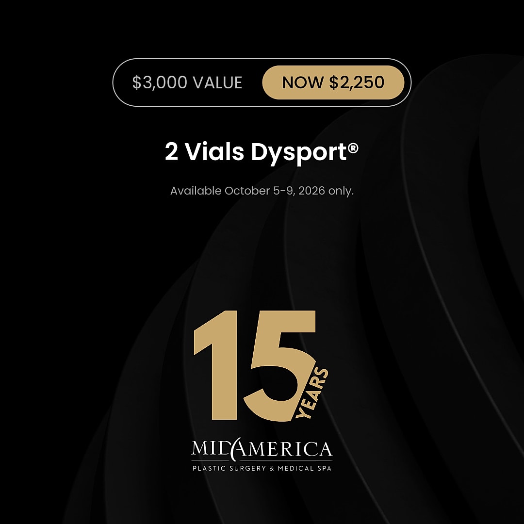 Dysport promotion for MidAmerica’s 15th anniversary.