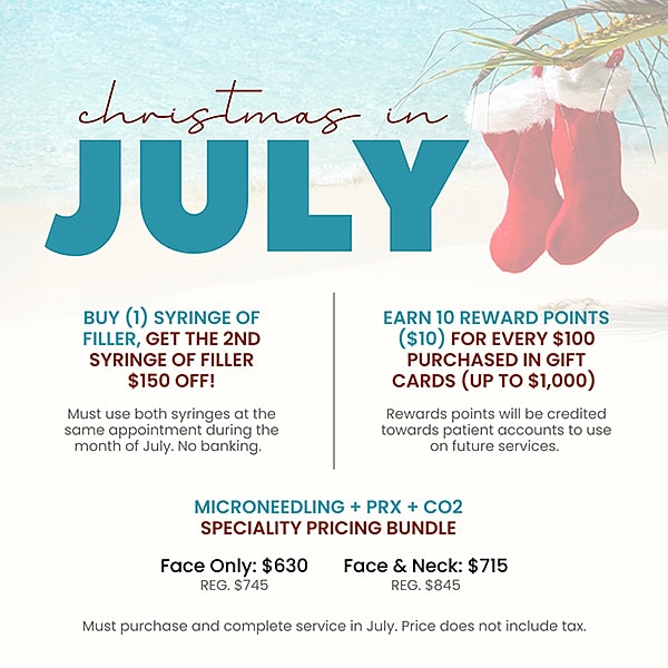 Christmas celebration theme for July beach setting.
