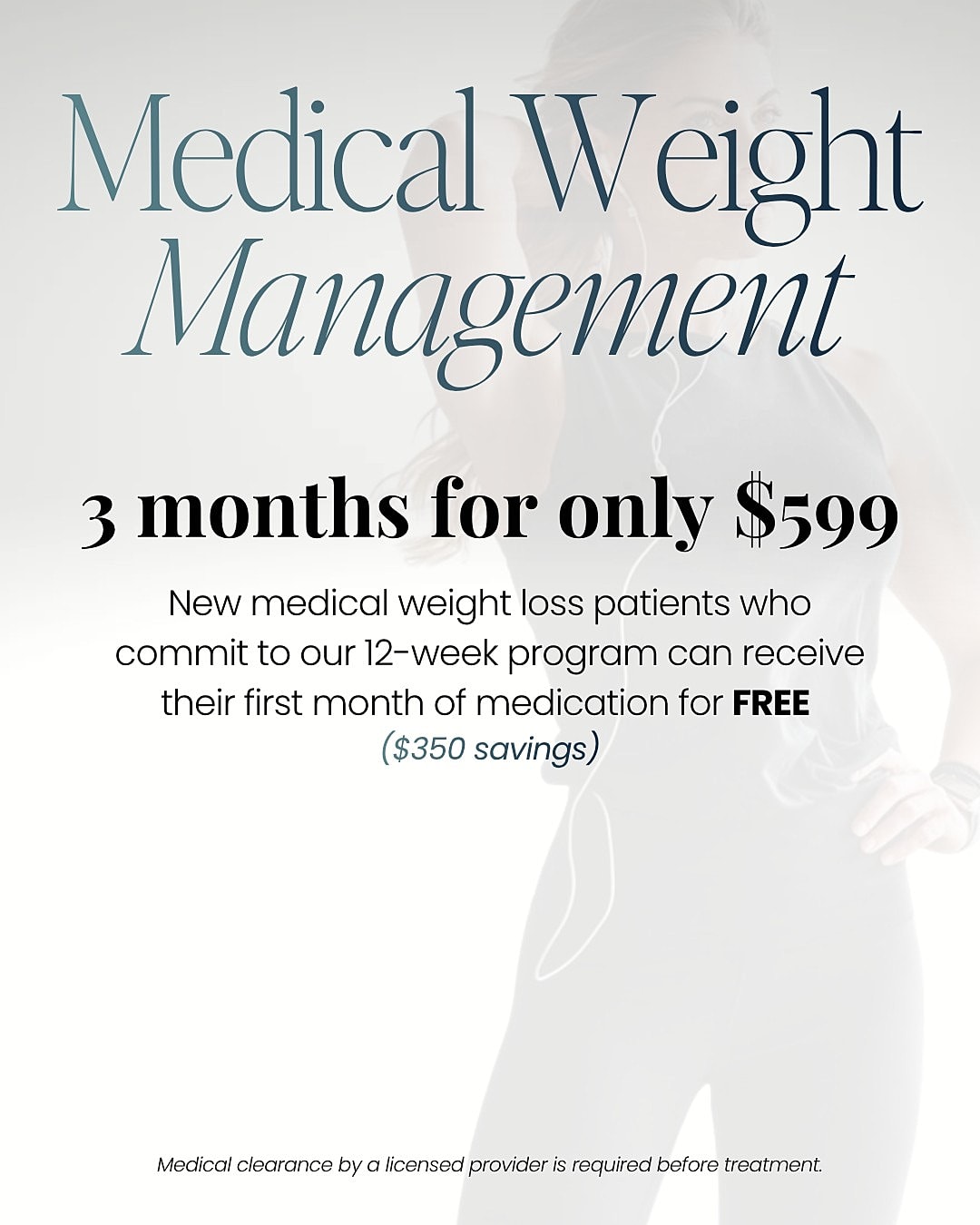 Medical weight management promotional offer details